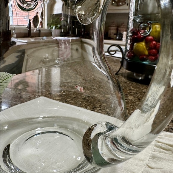PASABAHCE, VINTAGE, CLEAR CRYSTAL PITCHER FROM THE EUROPEAN COLLECTION - Picture 8 of 12
